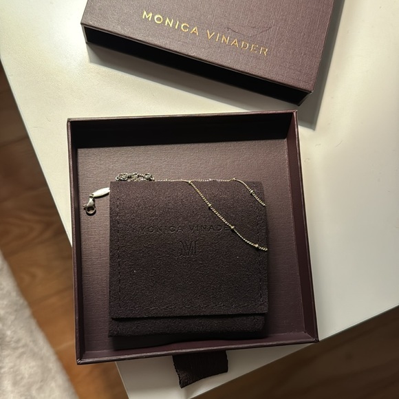 14k Gold Vermeil Silver Fine Beaded Chain Anklet or LARGE Bracelet - Picture 2 of 6